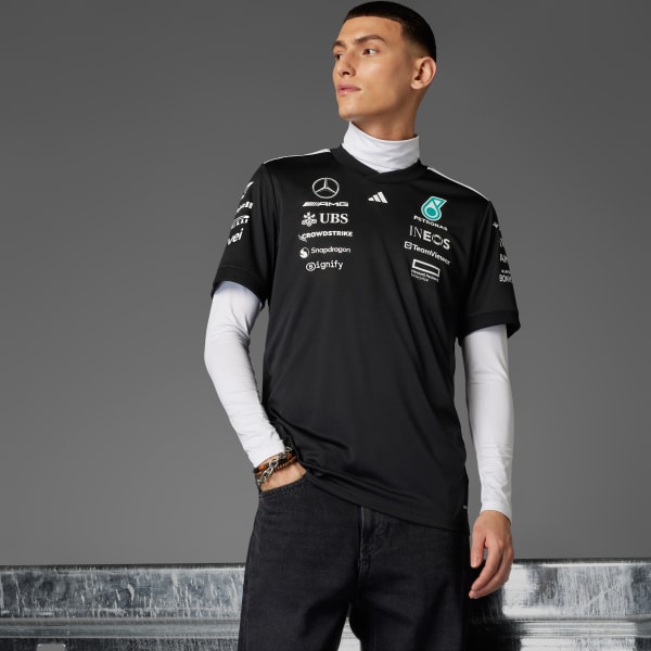 Black MERCEDES - AMG PETRONAS FORMULA ONE TEAM DRIVER JERSEY