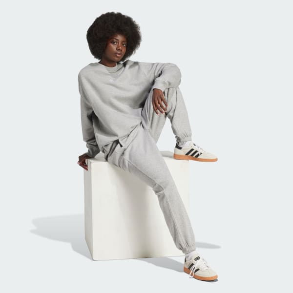 Grey Essentials Fleece Loose Joggers