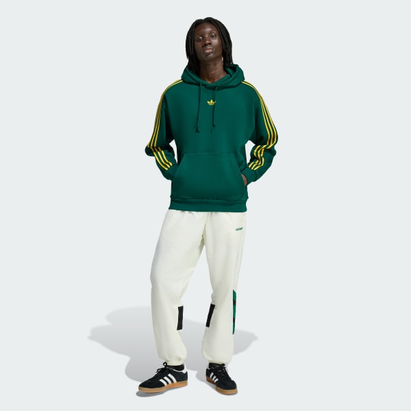 Green TIPPED STRIPES HOODIE