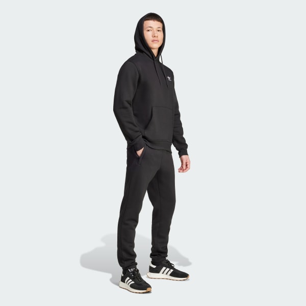 Black Trefoil Essentials Hoodie