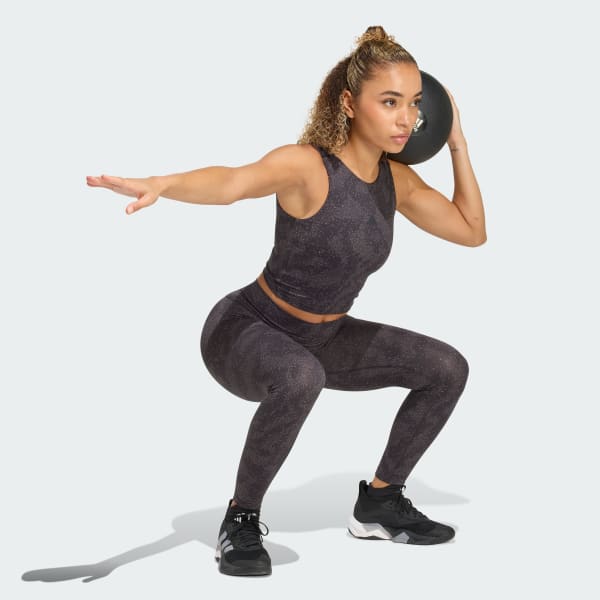Brown All Me Print 7/8 Leggings