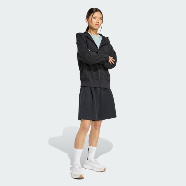 Black SOFT LUX FULL-ZIP HOODIE