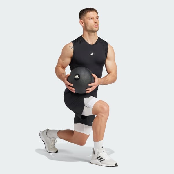 White TECHFIT Compression Training Short Tights