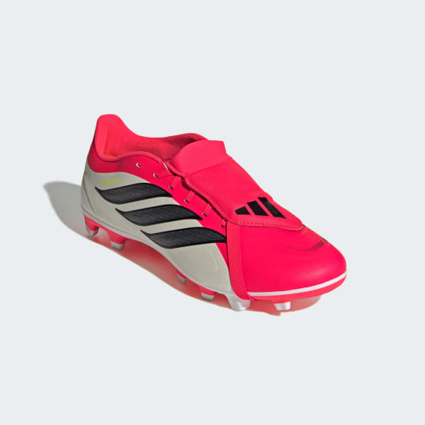Red Predator Club Fold-Over Tongue Firm Ground/Multi Ground Soccer Cleats