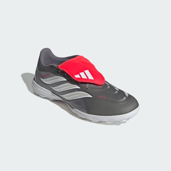 Grey PREDATOR LEAGUE Fold-Over Tongue Turf Football Shoes