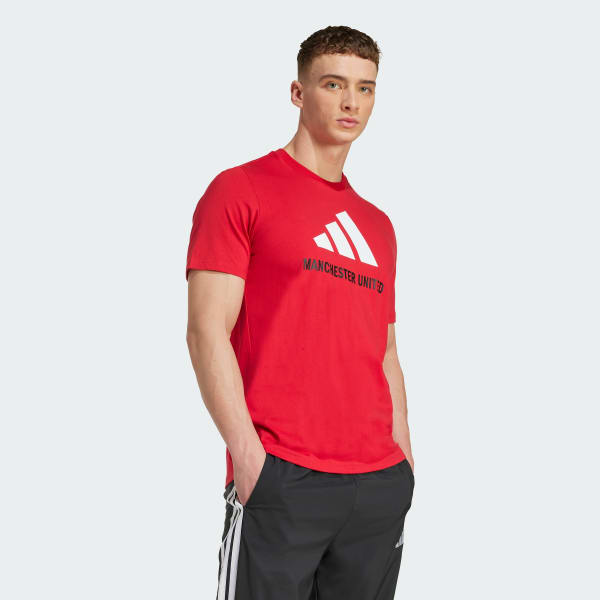 Red Manchester United Seasonal Graphic Tee