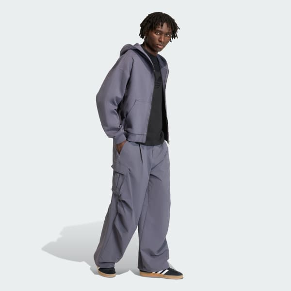 Grey Premium Essentials Utility Cargo Pants