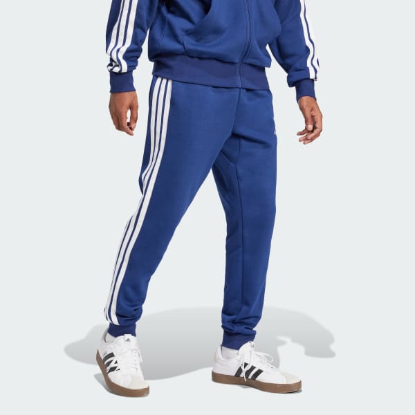 Blue Essentials 3-Stripes Fleece Pants