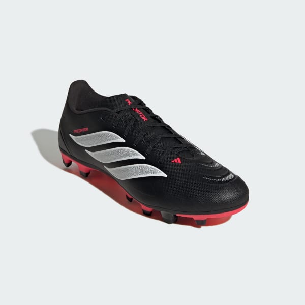Black PREDATOR CLUB Firm Ground/Multi Ground Soccer Boots