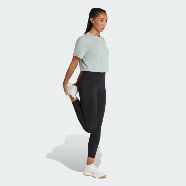 Green Train Essentials Boxy Workout Tee
