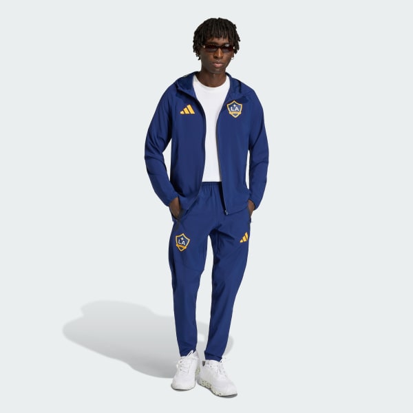 Blue LA Galaxy FC Tiro Travel Full Zip Windbreaker