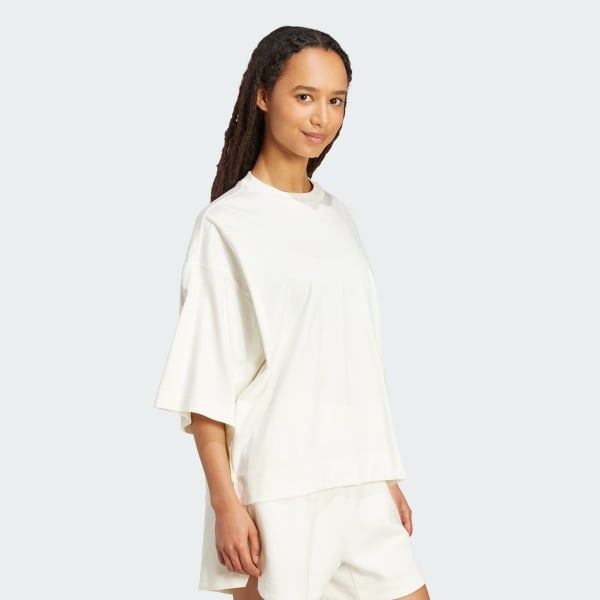 White Soft Lux Loose Tee