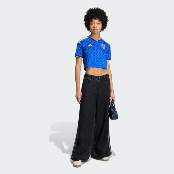 Blue Italy 26 Home Cropped Jersey