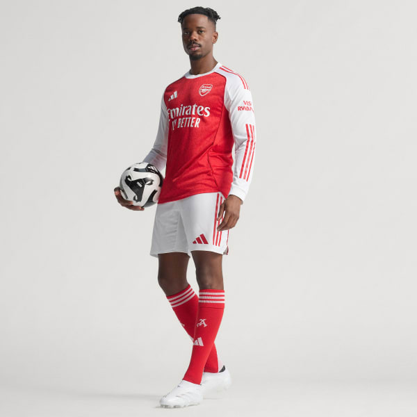 Red Arsenal 25/26 Long Sleeve Home Authentic Jersey