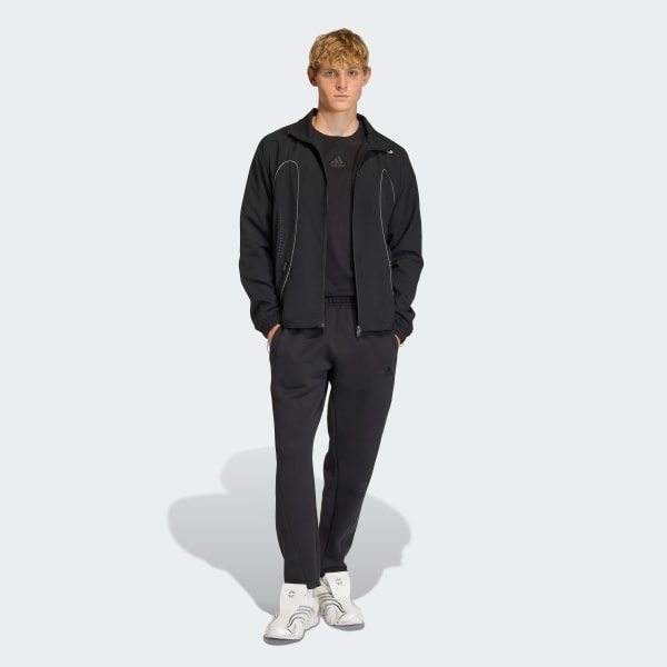 Black SPACER CUTLINE REGULAR CUFFED PANTS