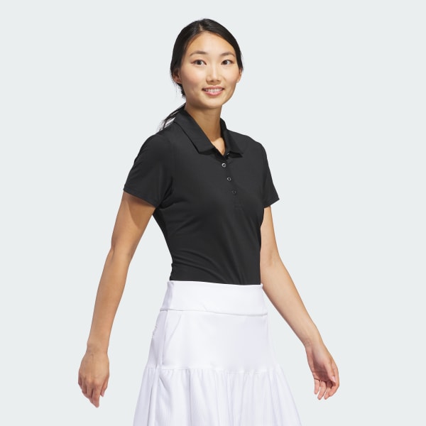 Black Ultimate365 Solid Short Sleeve Polo Shirt