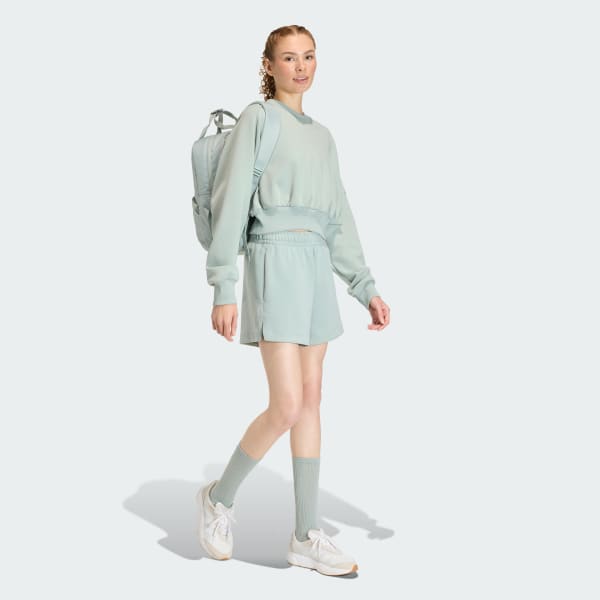 Green Soft Lux Loose Shorts