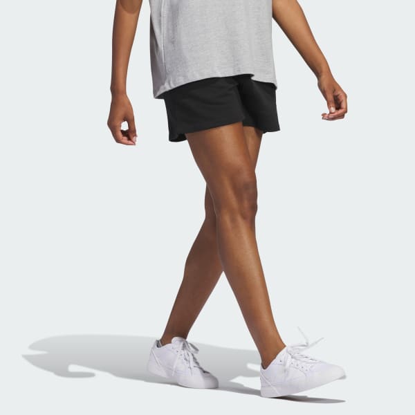 Black Essentials French Terry Shorts
