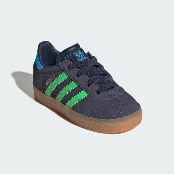 Blue Gazelle Comfort Closure Elastic Laces Shoes Kids