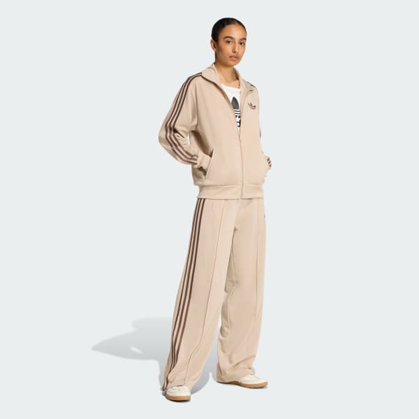 Beige FIREBIRD LOOSE TRACK PANTS
