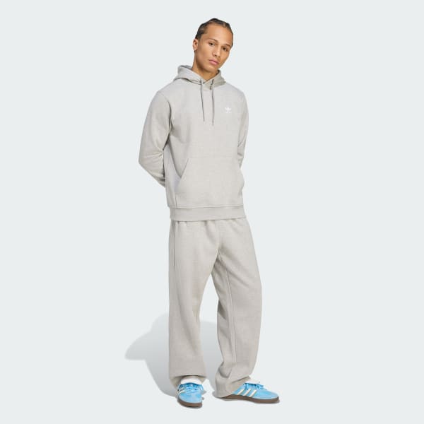 Grey Trefoil Essentials Open Hem Pants