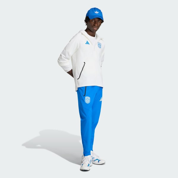 White San Diego FC Tiro Travel Full Zip Windbreaker