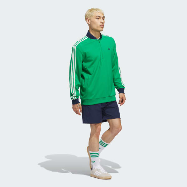 Green Originals 3-Stripes 1/4 Zip Sweatshirt
