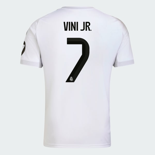 White Real Madrid 25/26 Home Vini Jr Jersey