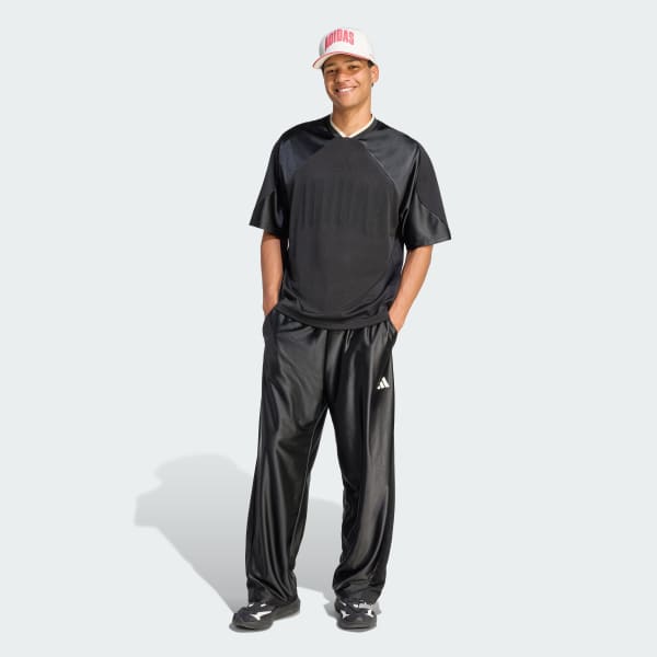Black STADIUM SHINY TRICOT PANTS
