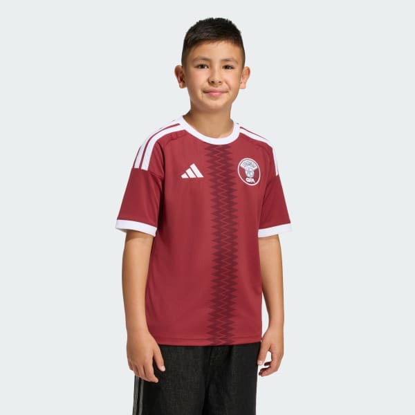 Burgundy Qatar 26 Home Kids Jersey