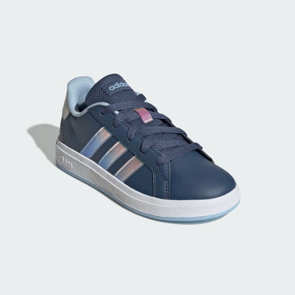 Blue Grand Court Lifestyle Lace Tennis Shoes