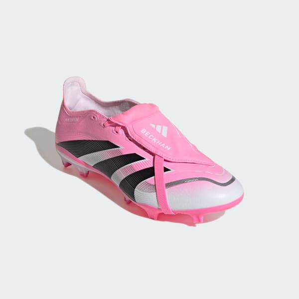 Pink PPREDATOR LEAGUE Fold-Over Tongue Firm Ground/Multi Ground soccer cleats