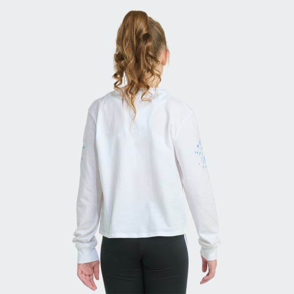 White Long Sleeve Regular Fit Tee