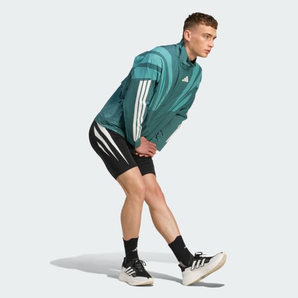 Green Adizero Archive Running Jacket