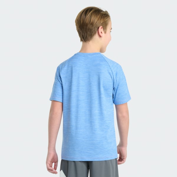 Blue Short Sleeve Essential Mélange Tee