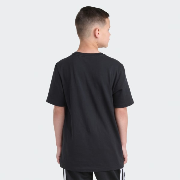 Black Short Sleeve Samba Shoe Tee