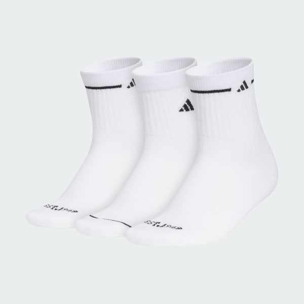 White Women's Cushioned Sport 3.0 3-Pack High Quarter