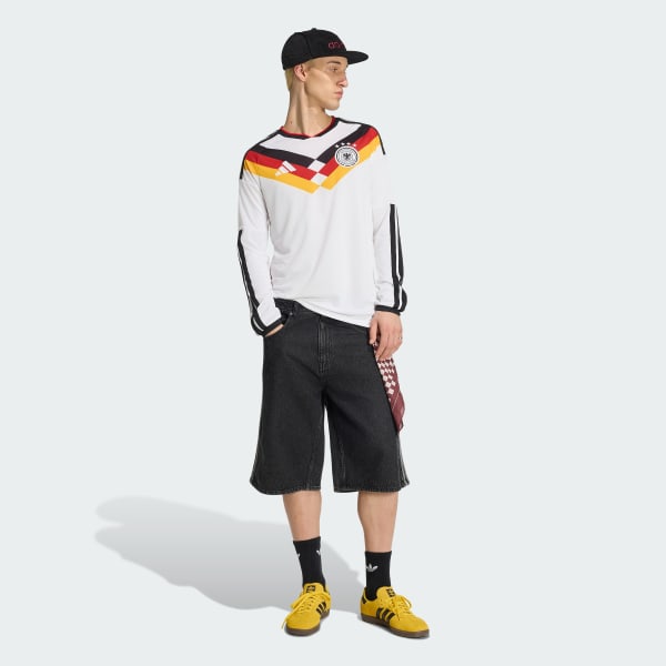 White Germany 26 Home Long Sleeve Jersey
