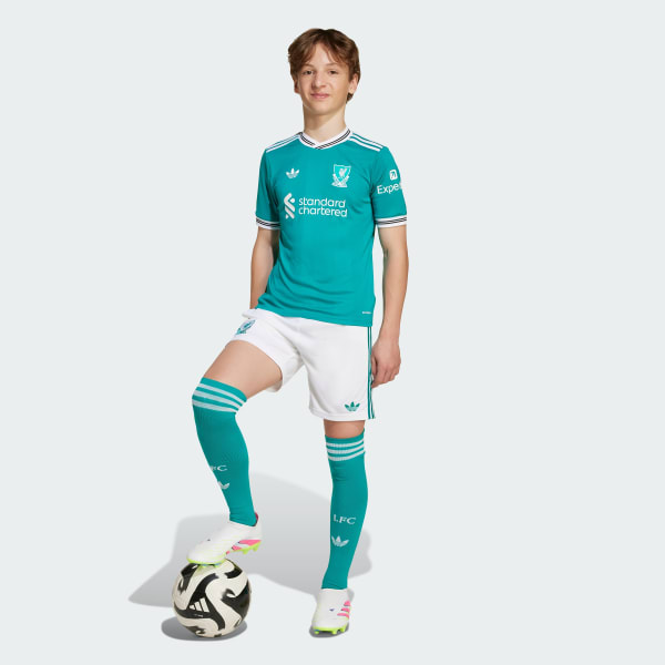 Green Liverpool FC 25/26 Third Jersey Kids