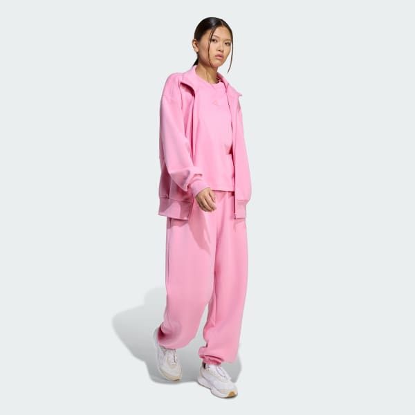 Pink Soft Lux Loose Full-Zip