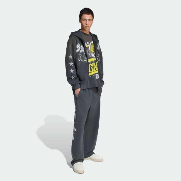 Grey ORIGINALS DEPT. GRAPHIC FLEECE PANT