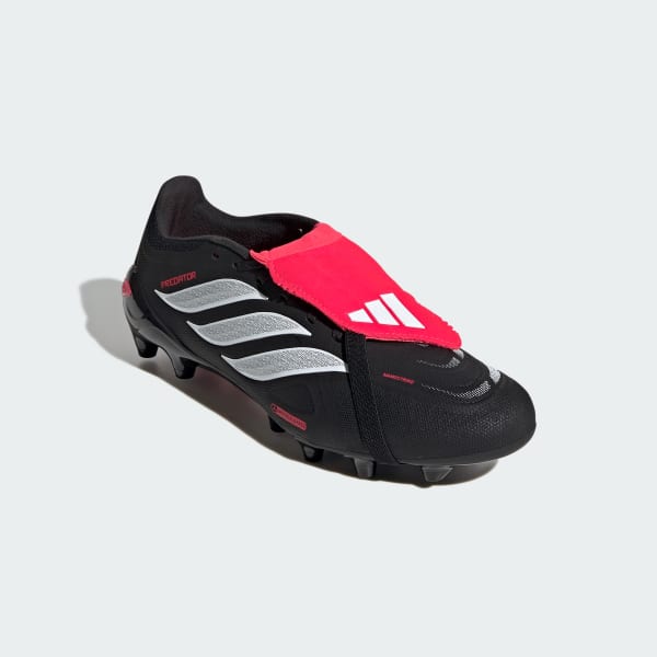 Black PREDATOR LEAGUE Fold-Over Tongue Artificial Ground Football Boots