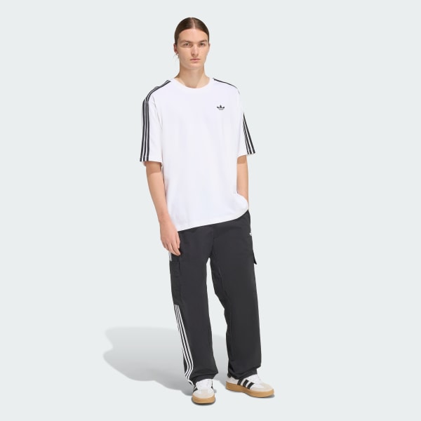White ADICOLOR 3-STRIPES OVERSIZED TEE