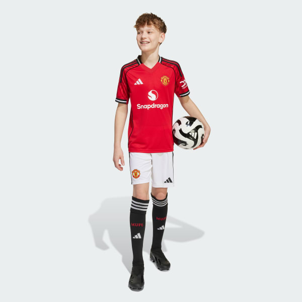 Red Manchester United 25/26 Home Jersey Kids