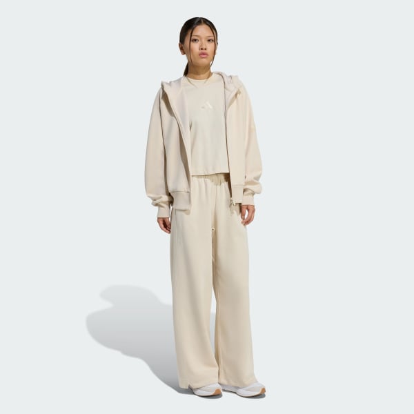 Beige SOFT LUX FULL-ZIP HOODIE