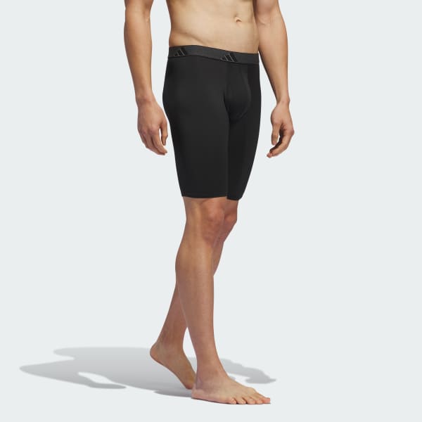 Black Microfiber 3-Pack Long Boxer Briefs