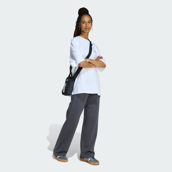White SOFT SIDE OVERSIZED GRAPHIC T-SHIRT