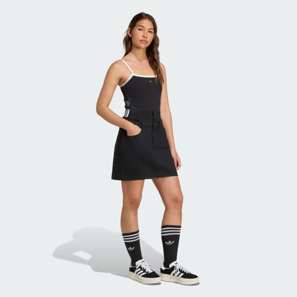 Black Firebird Utility Mini Skirt