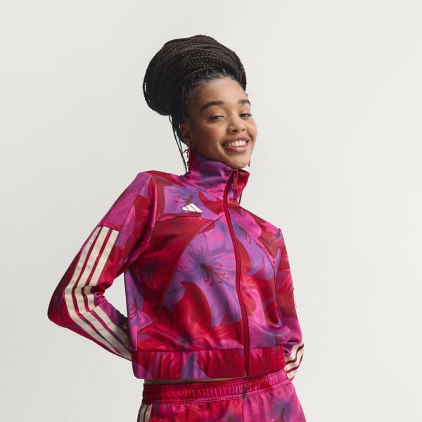 Beige ADIDAS x FARM RIO HOUSE OF TIRO TRACK TOP