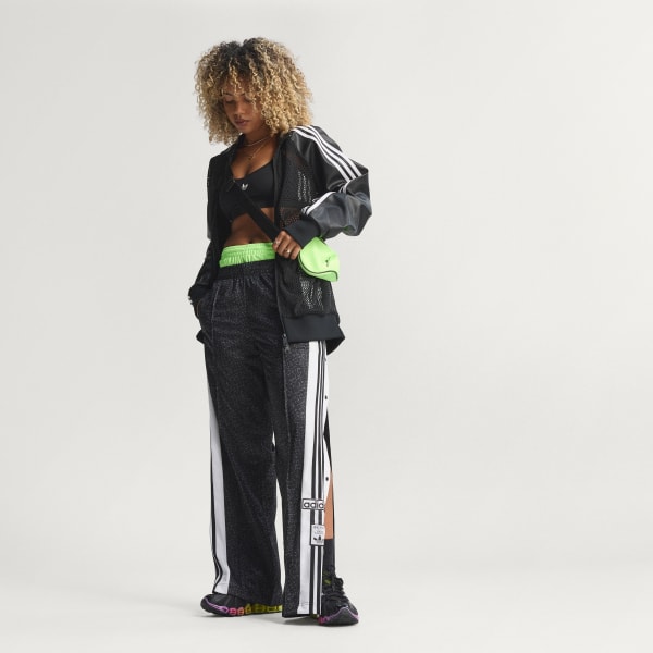Black AOP ADI-BREAK PANTS